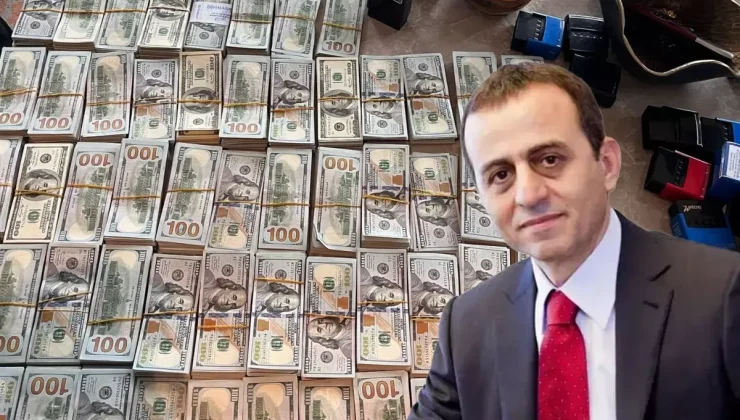 Gizli kasanın tüm mekanlarından para fışkırıyor! Balya balya dolar çıktı