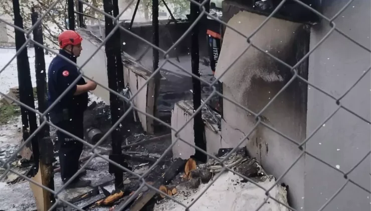 Prefabrik evde çıkan yangında 2 çocuk öldü