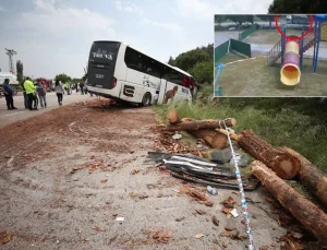 8 kişinin öldüğü kaza güvenlik kamerasında