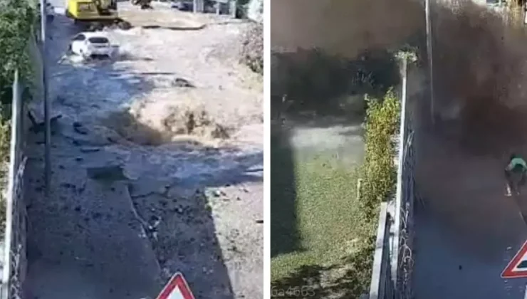 Bodrum’da su borusu patladı! Evleri su bastı, araçlarda hasar oluştu