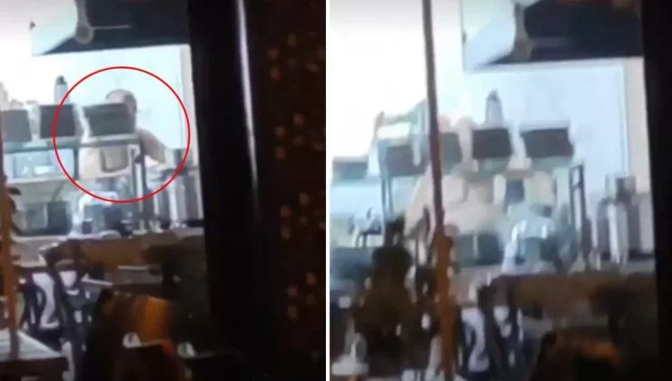 Bunu da gördük! Çıplak şekilde çalışan aşçının görüntüleri tepki çekti