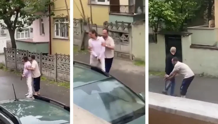 Egzoz sesinden rahatsız olup tabanca ve balyozla dışarı çıktılar