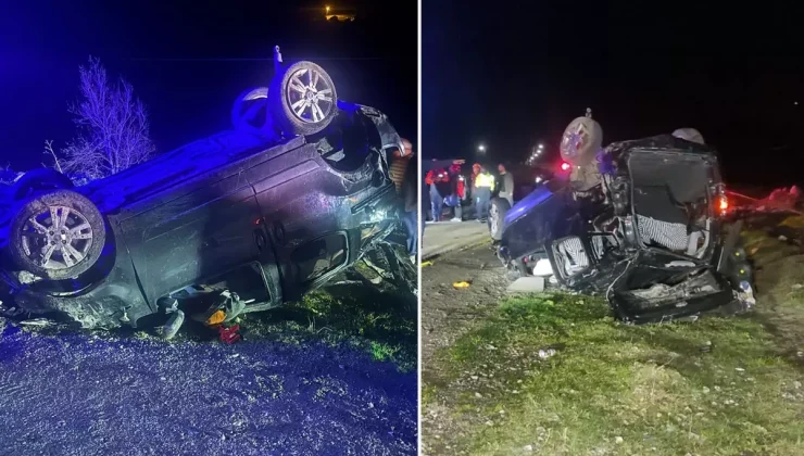 Hafif ticari araç takla attı: 3 ölü, 2 yaralı