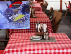 İki kuruş için yaptığı utanmazlığa bakın! Neyse ki kameralar kayıttaydı