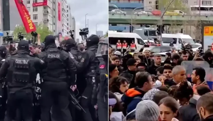 İstanbul’da 1 Mayıs gerginliği! Polis müdahale edince arbede yaşandı