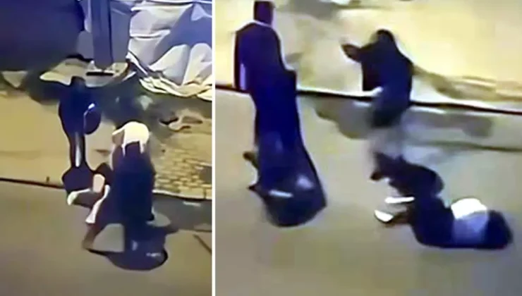 Sokak ortasında kadına şiddet! Tekme tokat darbedip saçlarından sürüklediler