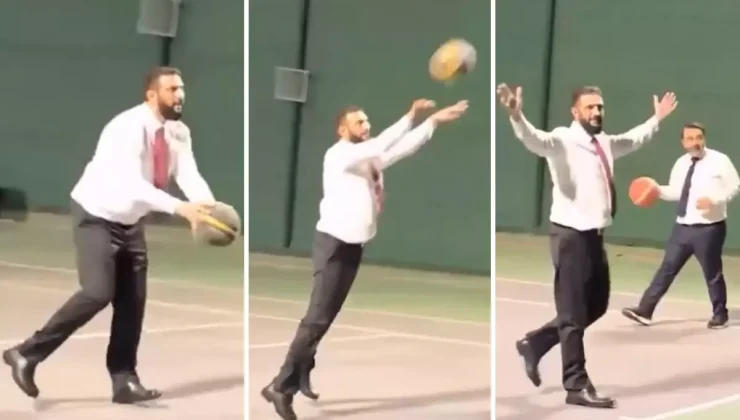 Suriye Cumhurbaşkanı Ahmed Şara Dışişleri Bakanı ile basketbol oynadı