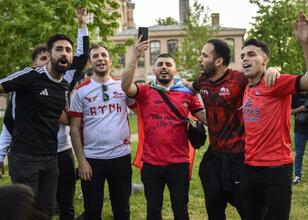 Traktör taraftarları, şampiyonluğu İstanbul’da kutladı