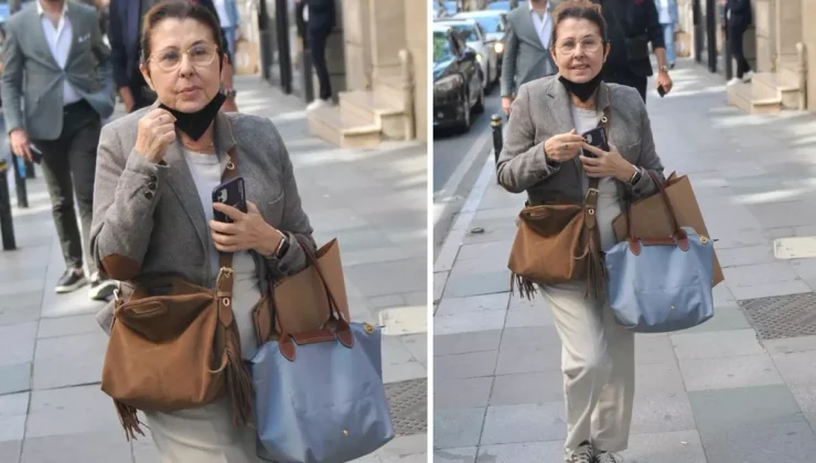 Usta sanatçı Nilüfer, Nişantaşı’nda kameralara yakalandı